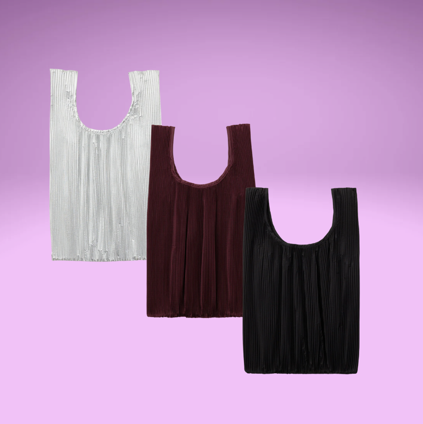 Pleated Reusable Baggu