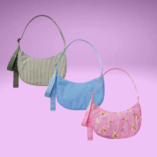 Spring 26' Medium Nylon Crescent Bag