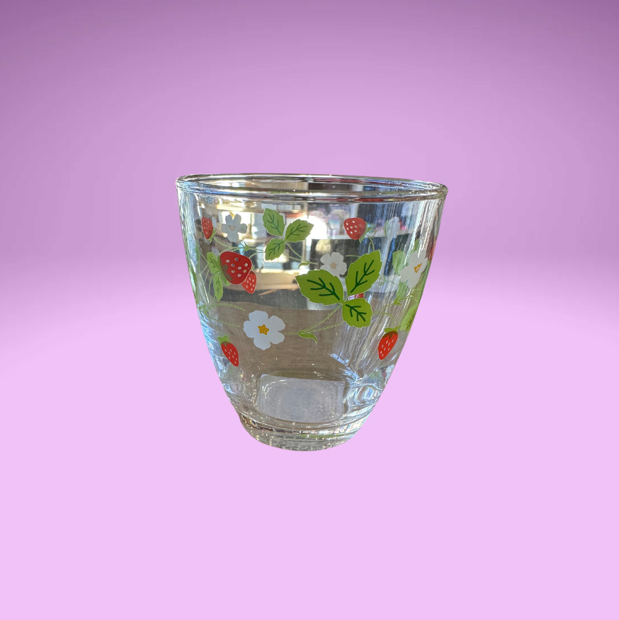 Strawberry Glass Cup