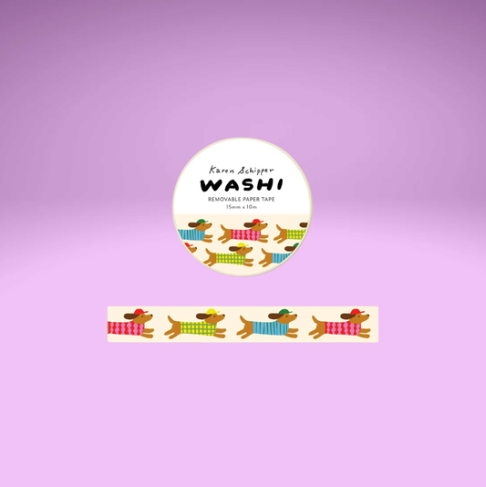 Dachshund Dog Washi Tape