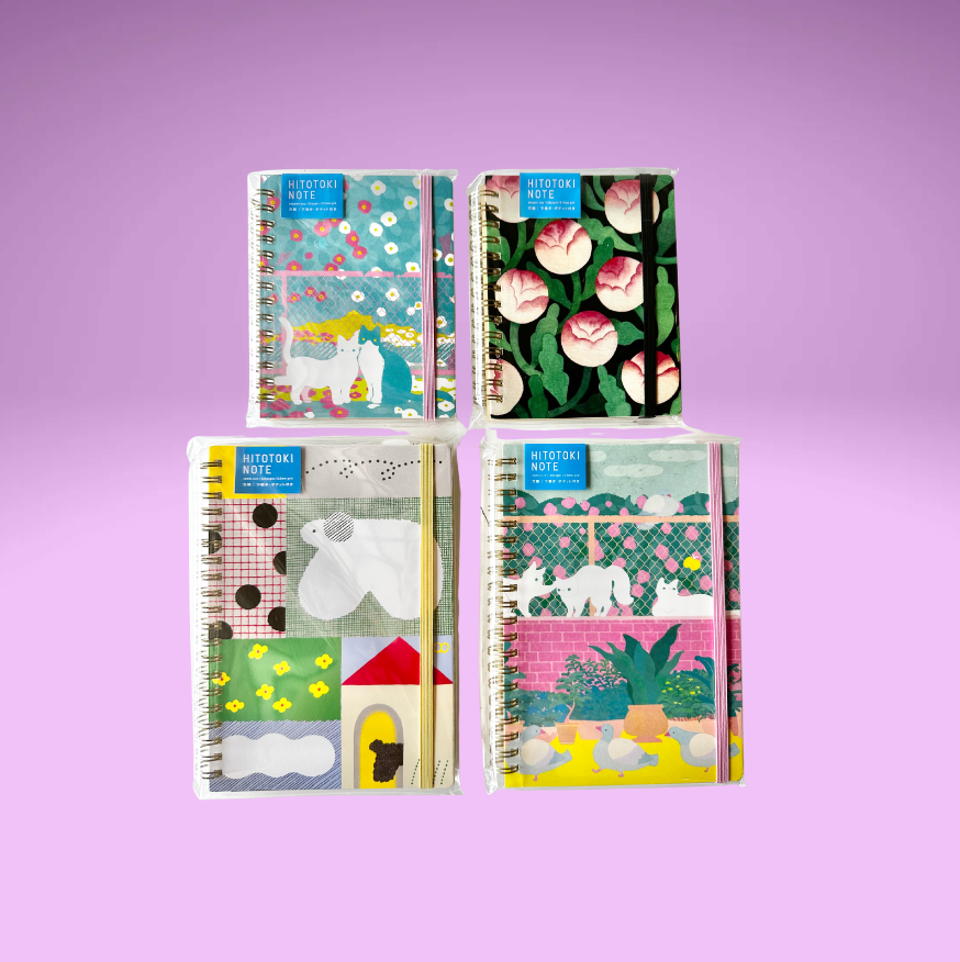 Hitotoki Coiled Notebooks (4 Designs)