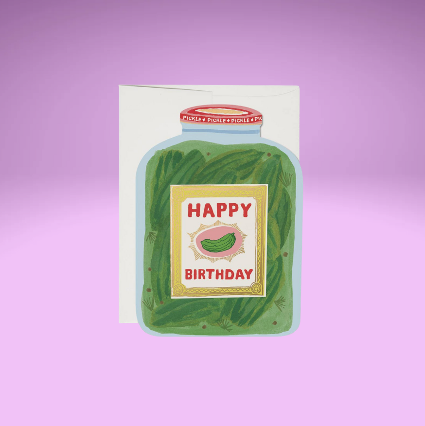 Pickle Birthday greeting card