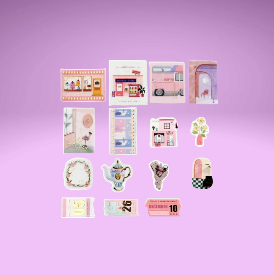 BGM Travel Diary Deco Stickers (5 Designs)