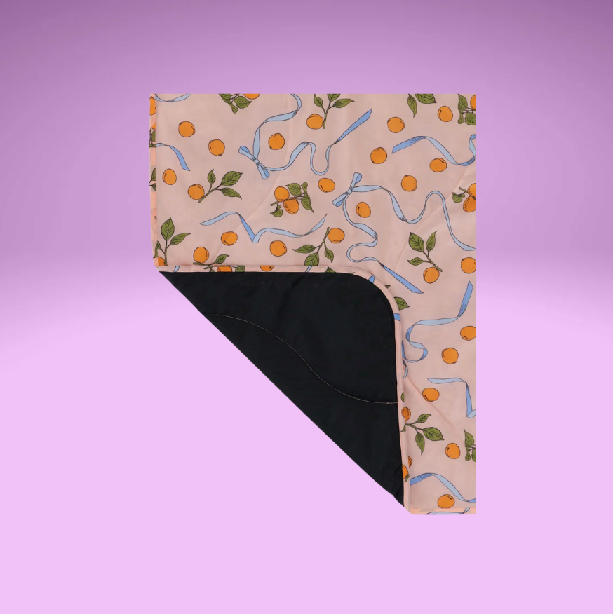 Apricot Puffy Picnic Blanket
