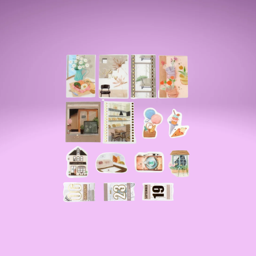BGM Travel Diary Deco Stickers (5 Designs)