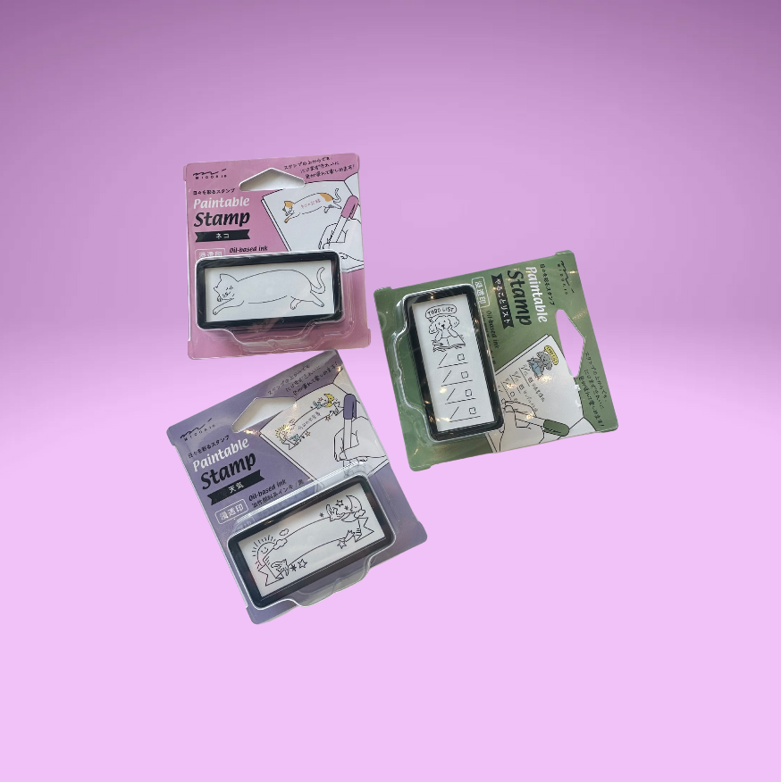 Paintable Title Stamp (2 Designs) Midori