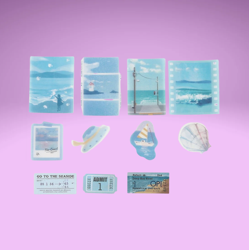 BGM Travel Diary Deco Stickers (5 Designs)