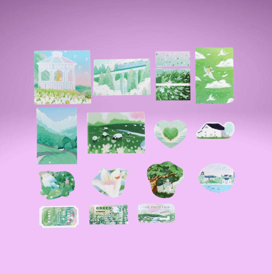 BGM Travel Diary Deco Stickers (5 Designs)