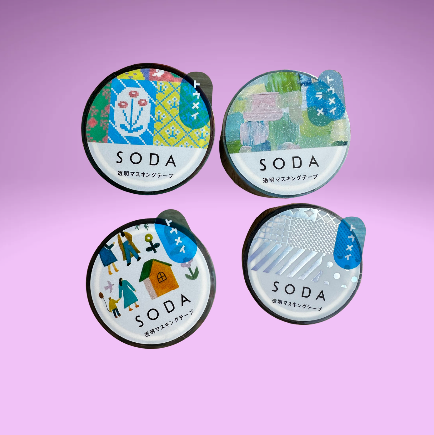 Soda Hitotoki Masking Tape (4 Designs)