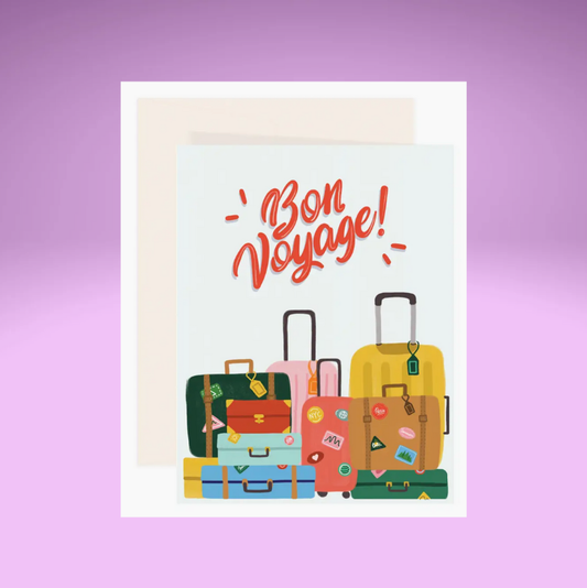 Bon Voyage Luggage Card