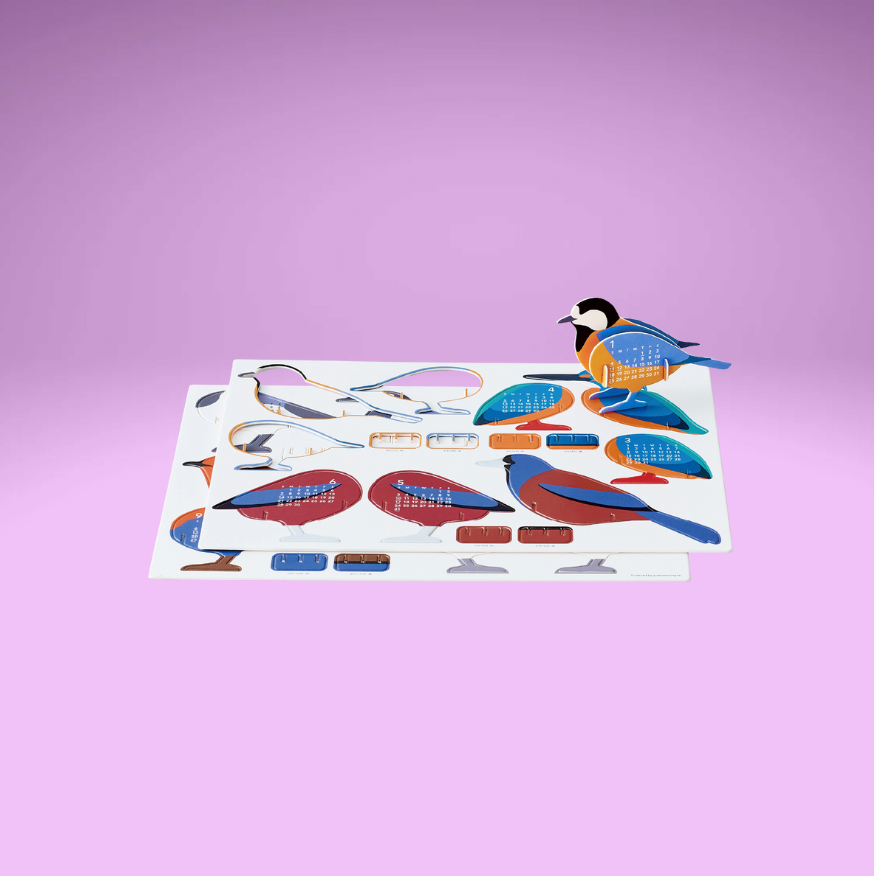 Birds Good Morning Calendar 2026