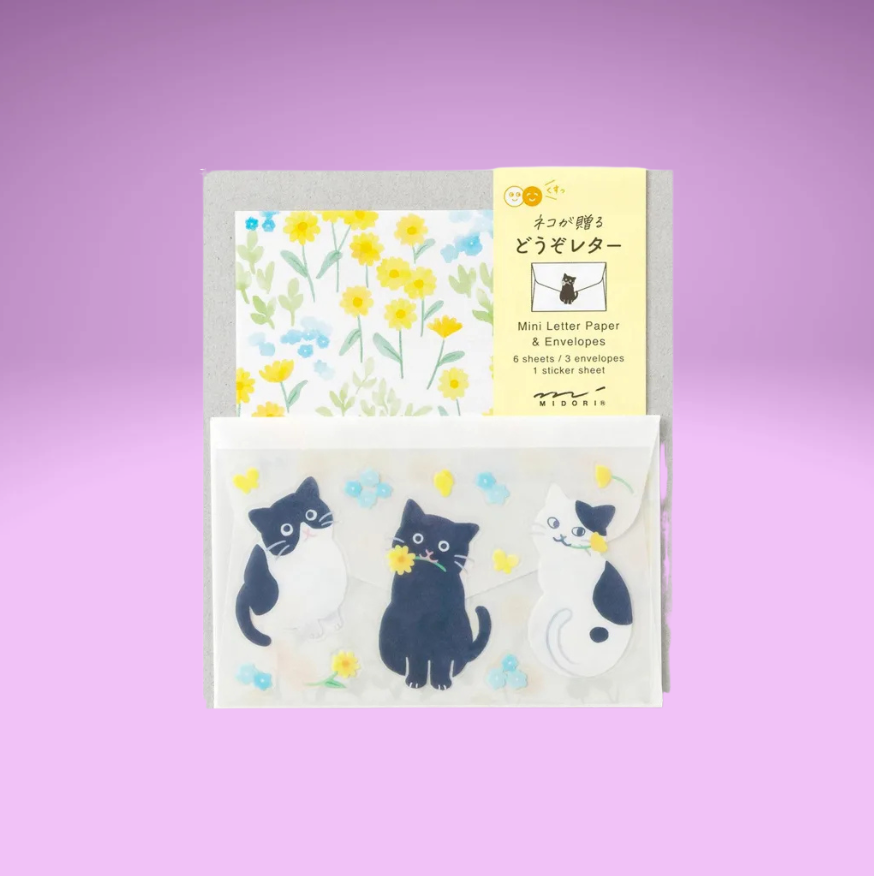 Mini Letter Paper & Envelopes with Stickers