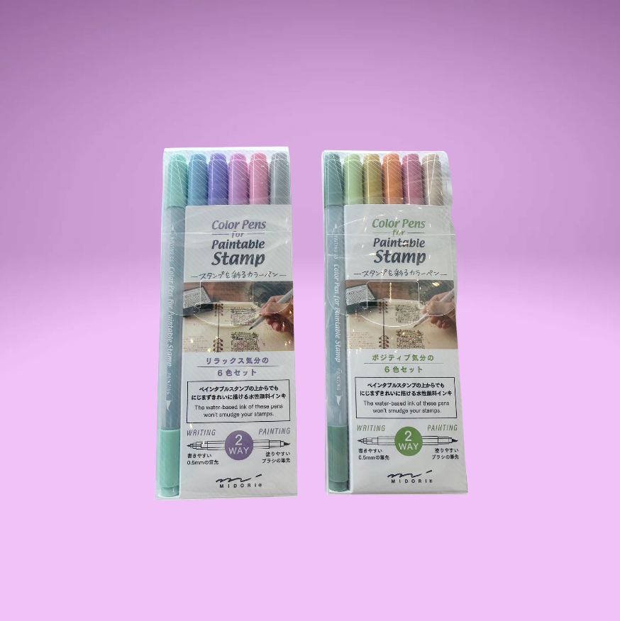 Color Pens for Paintable Stamp