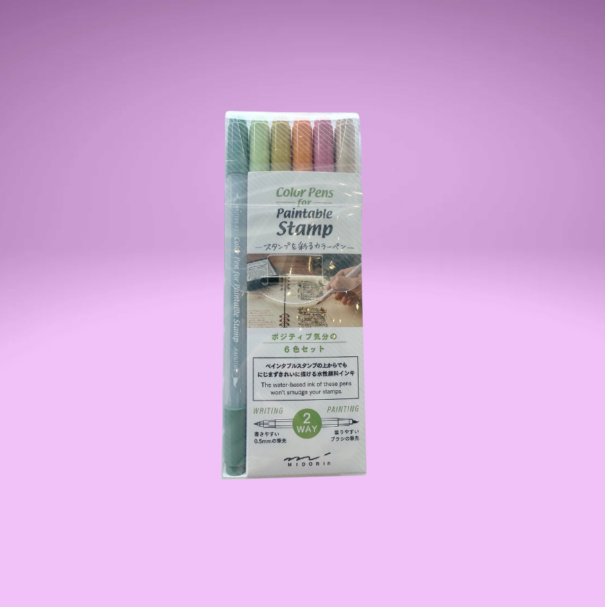 Color Pens for Paintable Stamp