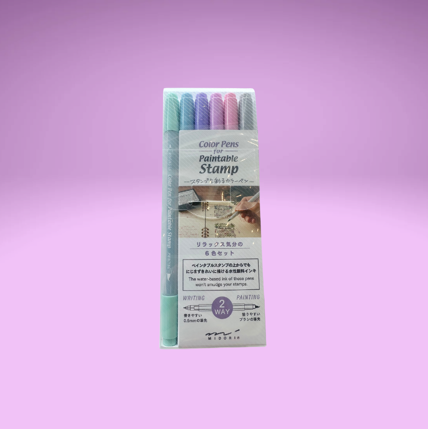 Color Pens for Paintable Stamp