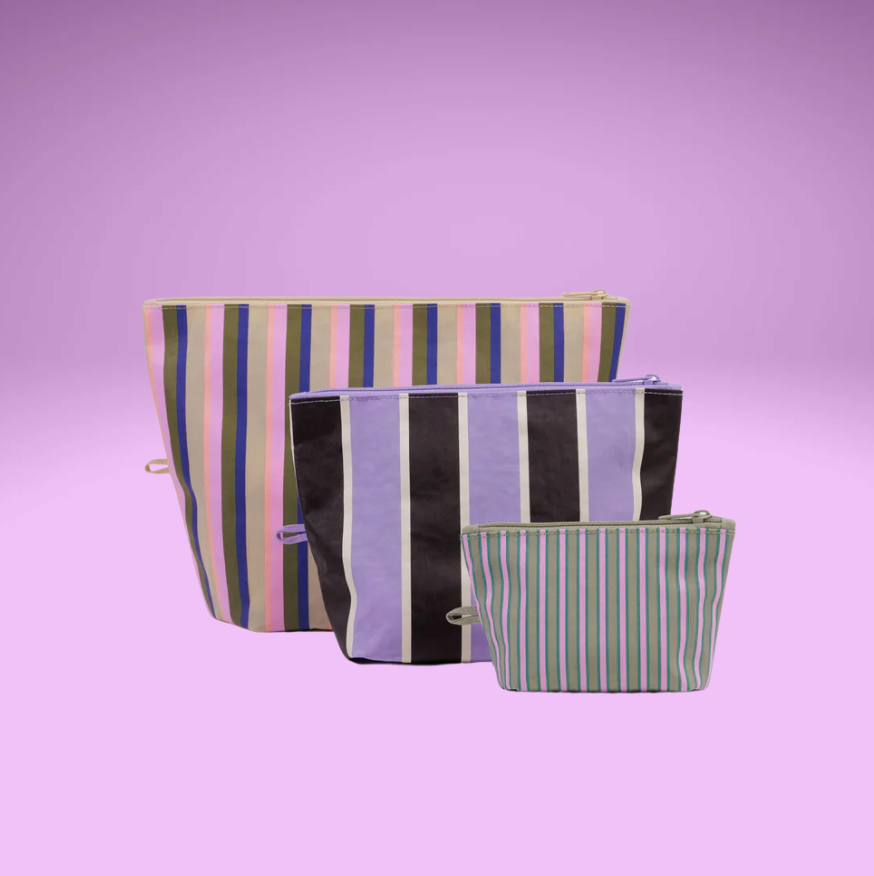 Go Pouch Set - Candy Shop Stripes