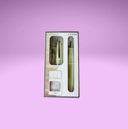 Shimmering Spring Light Green SAILOR Fountain Pen (3 pc set)