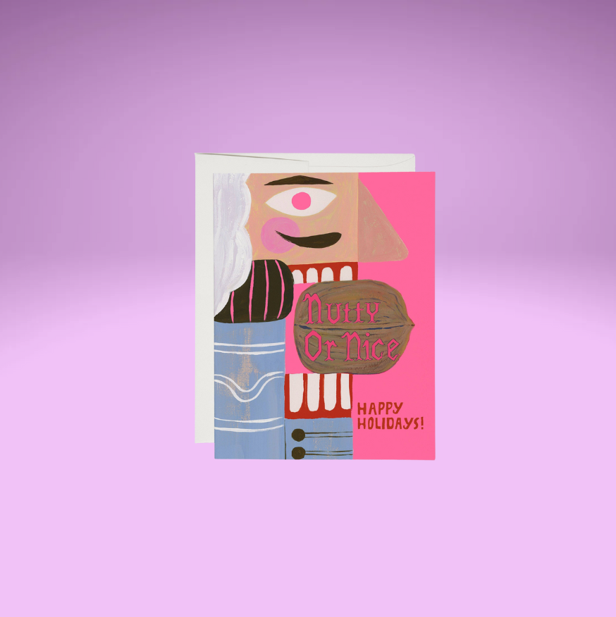 Nutty or Nice greeting card