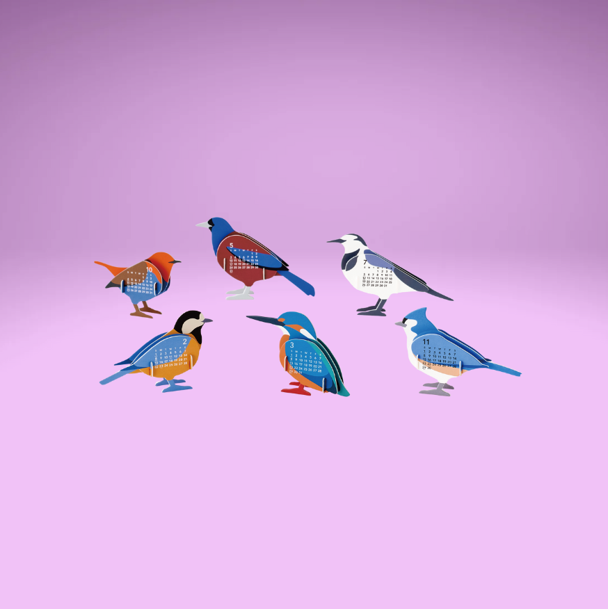 Birds Good Morning Calendar 2026
