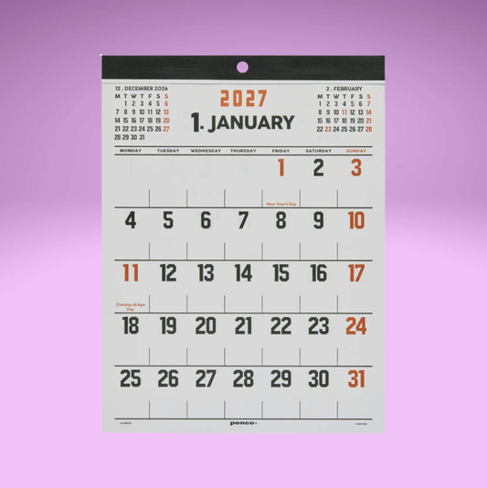 2027 Calendar A4 (Penco)
