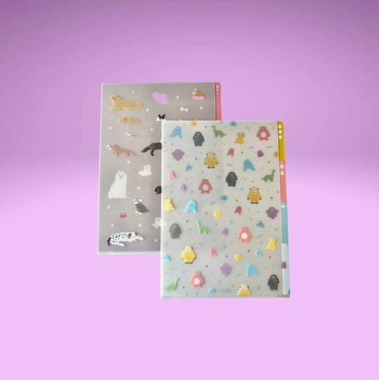 3 Pocket Clear Folder (2 Designs)