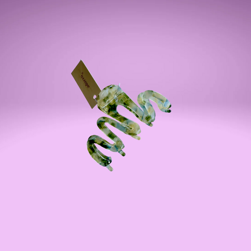 Garden Squiggle Claw Clip (large)