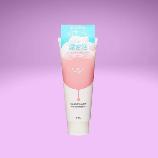 BCL Momo Puri Peach Moist Cleansing Wash