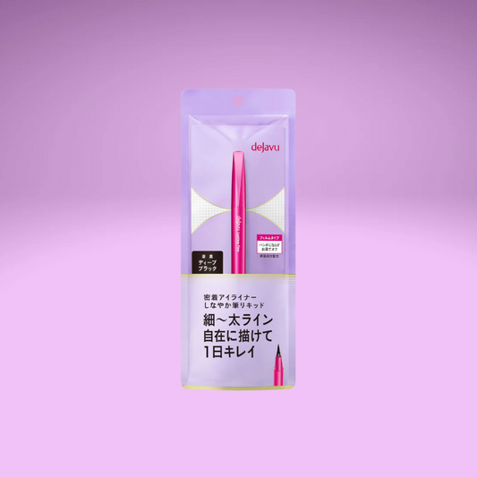 Delavu Lasting Fine Extra Brush Liquid Eyeliner (Deep black)