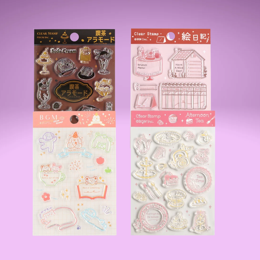 BGM Clear Stamps (4 designs)
