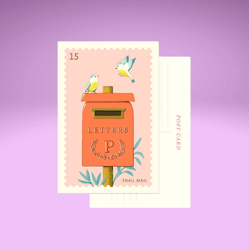 Mailbox Birds Postcard
