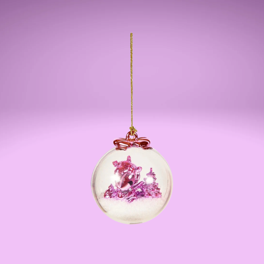 Tokidoki Snow Globe Ornament Pink & Festive Special Edition