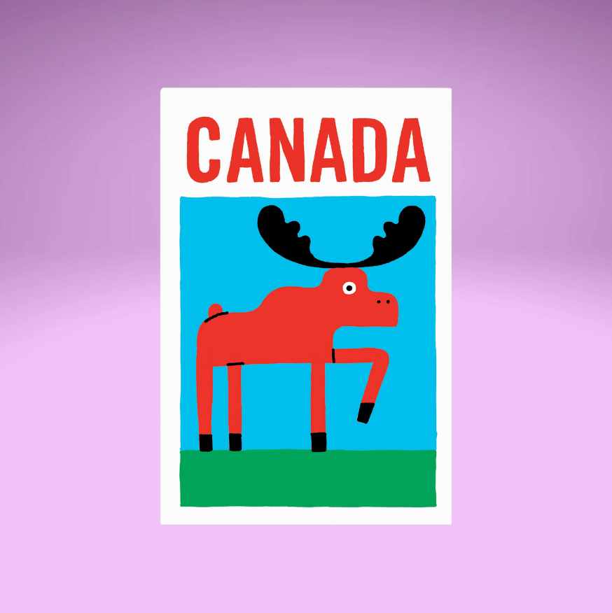 Moose Canada Postcard