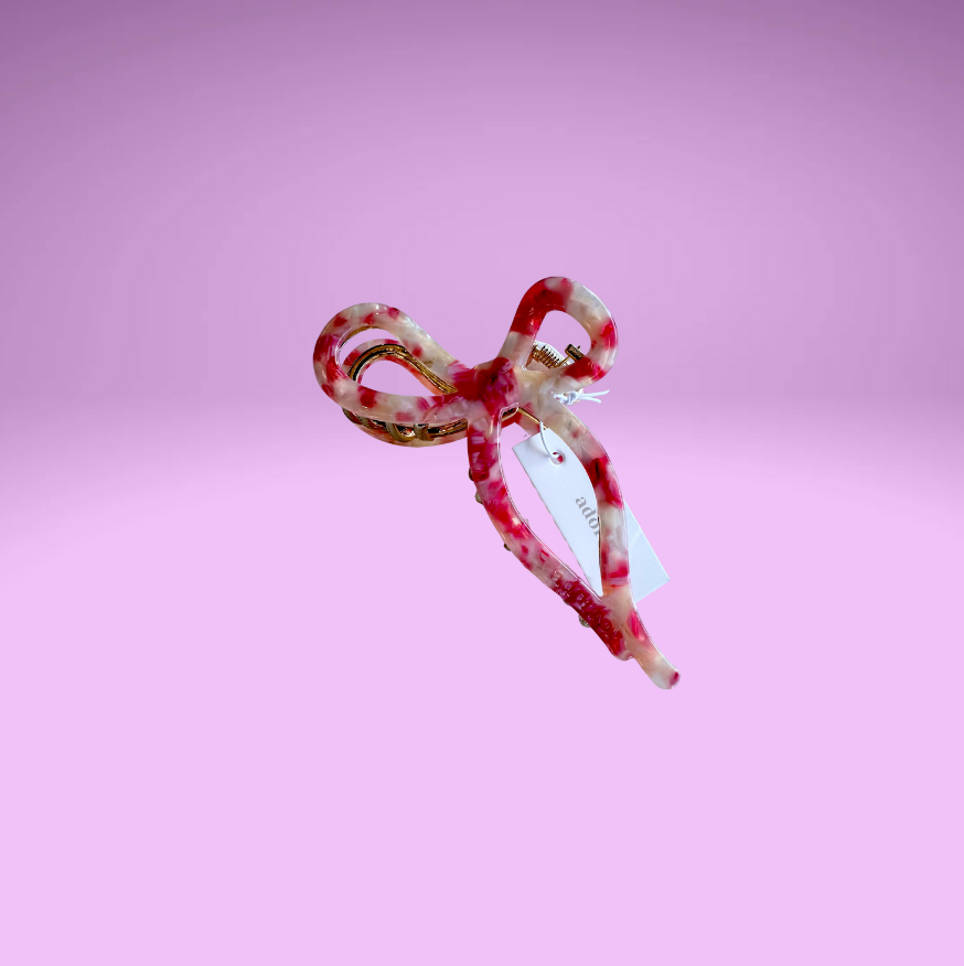 Ribbon Metal Bow Claw Clip (large)