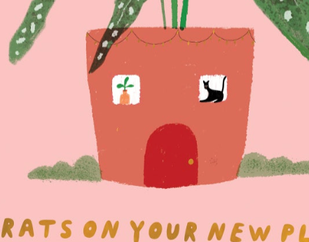 Casita Begonia New Home Card