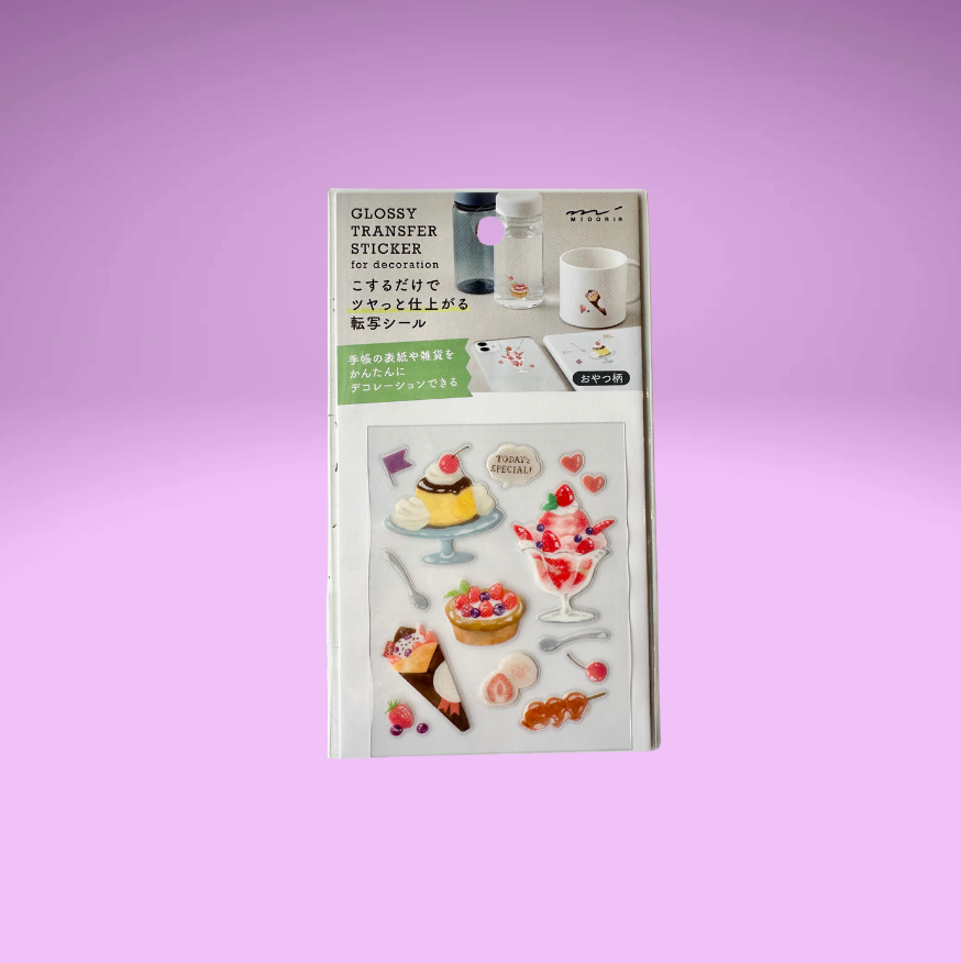 Dessert Glossy Transfer Sticker