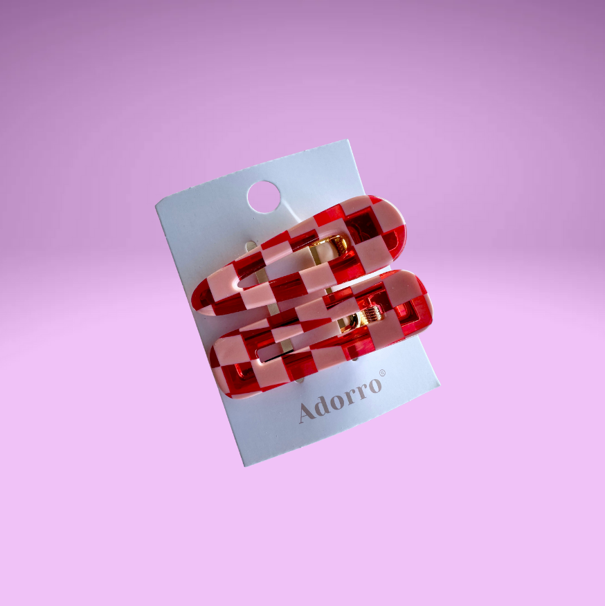 Valentine Barrette Hair Clip (Set of 2)