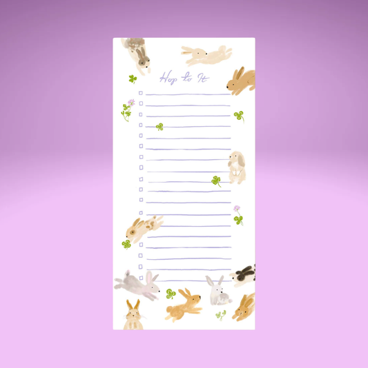 Hop to It Bunny To-Do Notepad