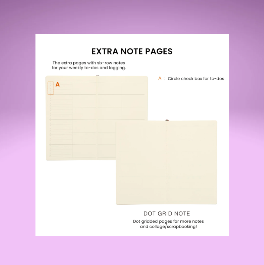 2026 Monthly Planner Shine B6 Slim (2 Colors)