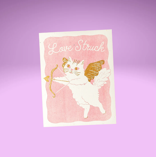 Love Struck Cat Card