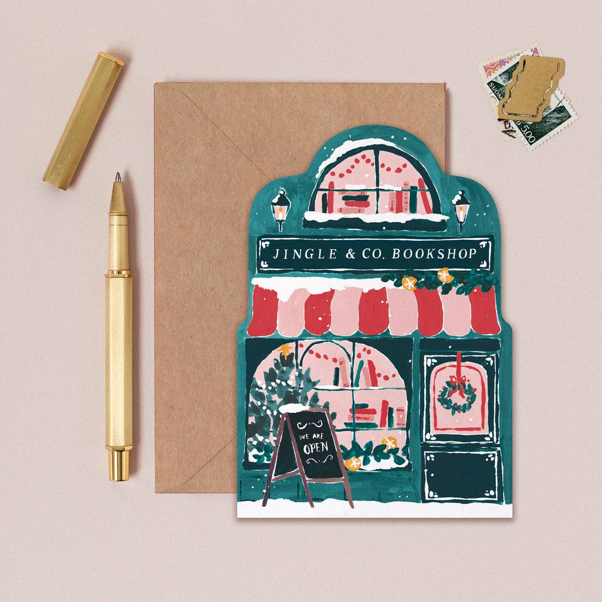 Bookstore Christmas Card