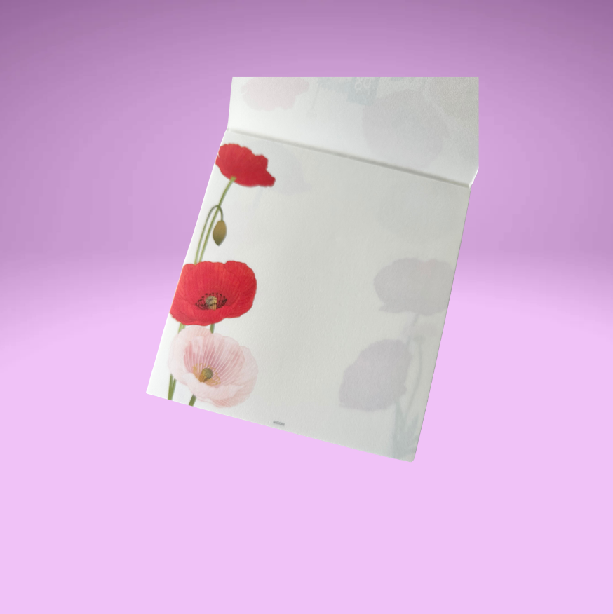 Spring 26' Flower Letter Paper and Envelope (2 designs)