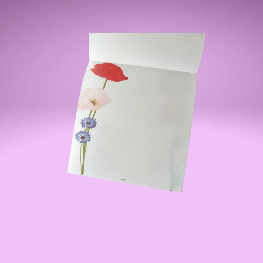 Spring 26' Flower Letter Paper and Envelope (2 designs)