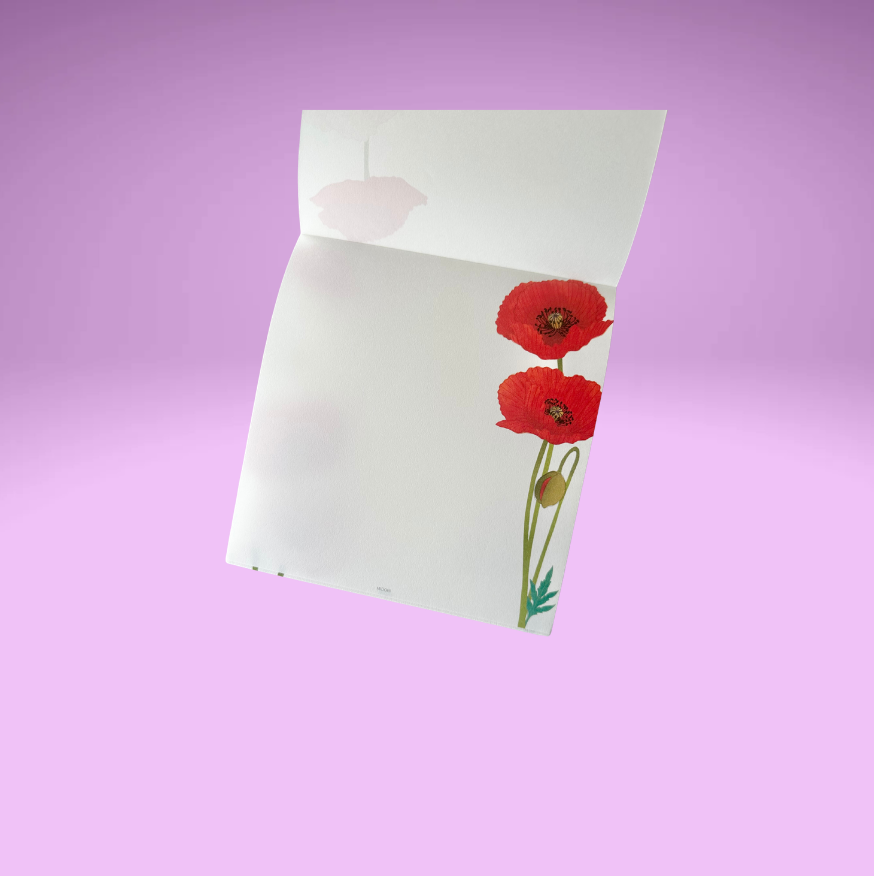 Spring 26' Flower Letter Paper and Envelope (2 designs)