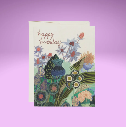 Thistle Birthday Card