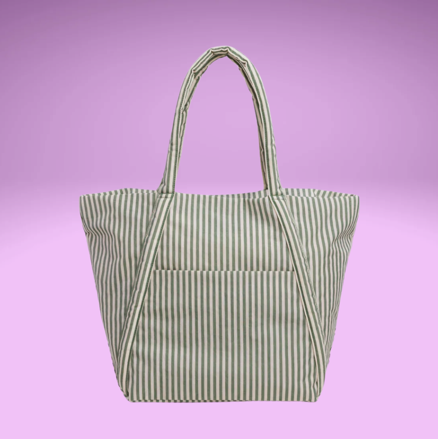 Cloud Bag - Sage Stripe