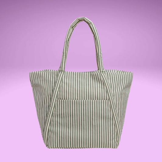 Cloud Bag - Sage Stripe
