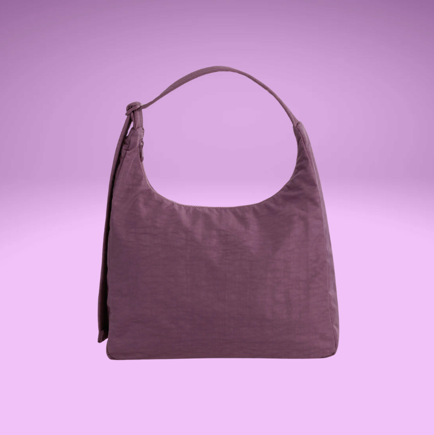 Nylon Shoulder Bag - Wild Plum