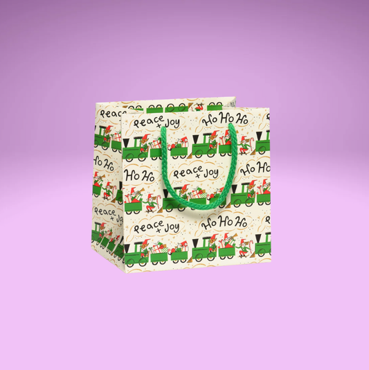 Elf Train Small Gift Bag