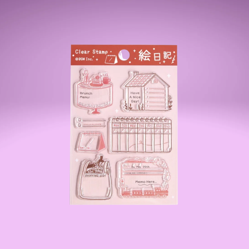 BGM Clear Stamps (4 designs)