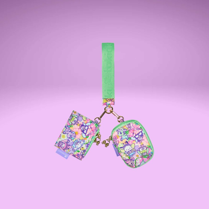 TKDK x HK Butterfly Garden - 2 Pouch Wristlet